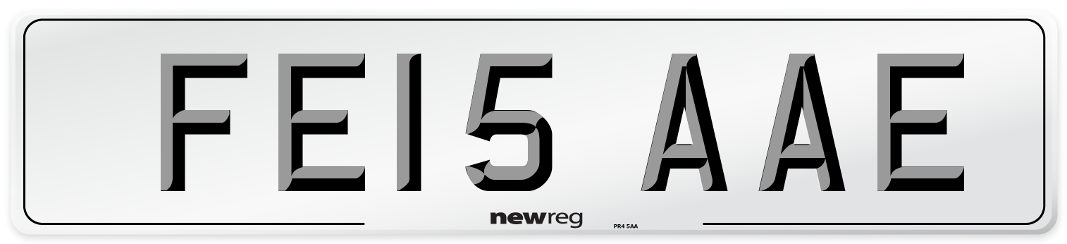 FE15 AAE Number Plate from New Reg